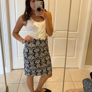 Black and Silver Skirt